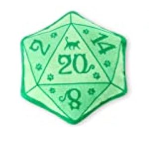Dice Catnip Toy DND Interactive Cat Toy For Role Playing Tabletop Game Soft Plush Catmint Kitten Teething Chew Pet Supplies Cat Lover Witchy Wizard Gift Ideas