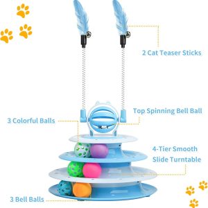 Cat Toys For Indoor Cats Kitten Interactive Toy Puzzle Ball