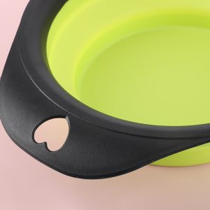 Silicone Folding Bowl For Pets Portable Outdoor Bowl Cat Food Bowl Eating Utensils