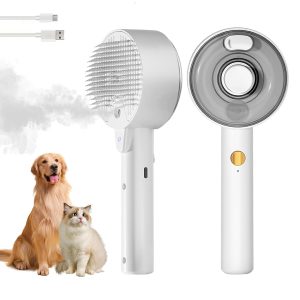 Cat Steam Brush For Shedding Spritz Defur Comb For Cats Cloud Care Cat Brush For Indoor Cats Shedding Steam Cat Brush For Long Short Hair Cat Spray Pet Grooming Brush For Massage Clean