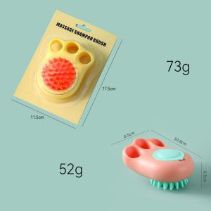 Cat Claw Bath Brush Pet Bath Artifact Cat Brush Pet Massage Brush Massage Comb Bath Brush Pet Supplies