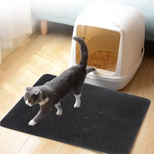 Cat’s Essentials Pet Cat Litter Pad Waterproof EVA Double Layer Pet Litter Box Pad Cleaning Pad Cat Supplies Accessories