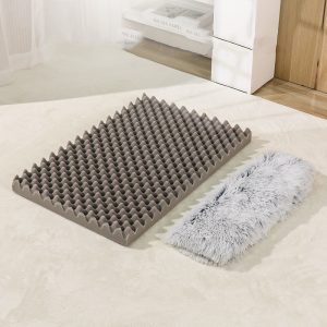 Long Pile Square Pet Mat Cat House For Bed For Mat Detachable Non-slip Bottom Deep Sleep Sofa Winter Warm Beds Cats