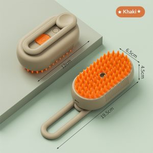 Pet Spray Massage Comb, One-Click Anti-Shedding Grooming Brush For Cats &