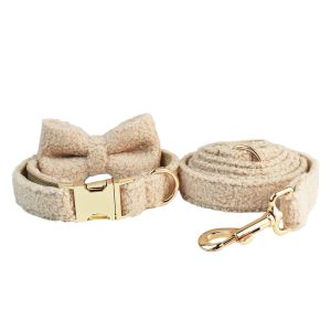 Creative And Minimalist Cream Style Pet Collar And Harness