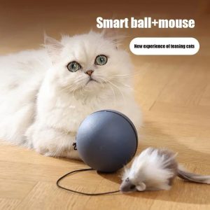 Cat Toys Mouse Teaser Ball Funny Moving Toy For Pets Cat Electric Teaser Ball Automatic Intelligent Rolling Ball Pet Products