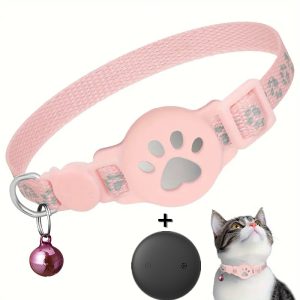 Cartoon Printed Cat Locator Collar