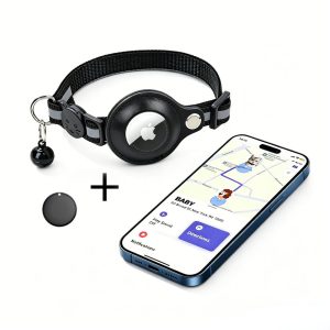 Cat GPS Collar Compatible with AirTag, Anti-Loss