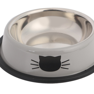 Color stainless steel pet cat bowl