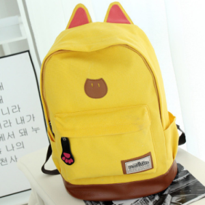 Carrier Cute Canvas Cat Ear Backpack