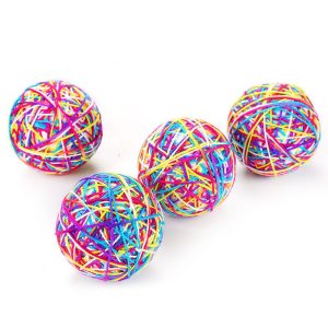 Scratch-Proof Rolling Wool Ball Cat Toy, Random Color