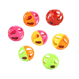 Rolling Toy Cat plastic two color bell ball
