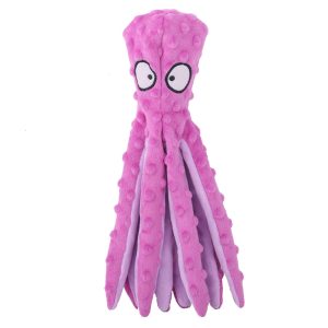 Plush Octopus Cat Toy with Crinkle Legs