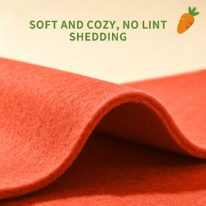 Carrot-Shaped Felt Cat Cave Bed for Small Cats