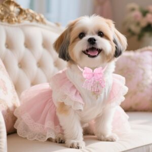 20-Piece Dog Collar Grooming Bows for Small Breeds
