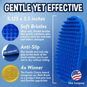 Dog Shampoo Brush for Bath Time