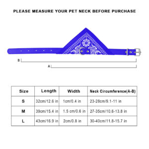 Adjustable Leather Bandana Collar