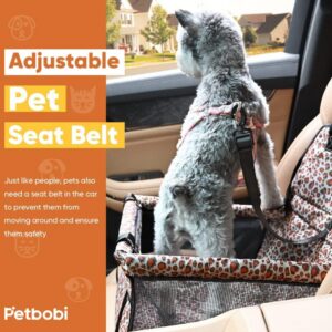Foldable Dog Booster Car Seat with Mesh