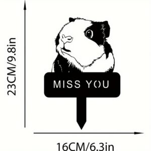 Guinea Pig Memorial Yard Stake
