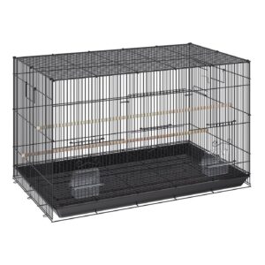 30in Rolling Bird Cage for Parakeets & Cockatiels