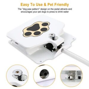 Step-On Dog Water Fountain for Outdoor Hydration