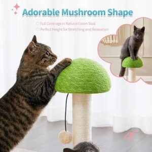 Mushroom Cat Scratching Post with Ball Track