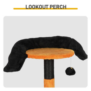 Halloween Cat Tree, 39.4-Inch Indoor Climbing Tower